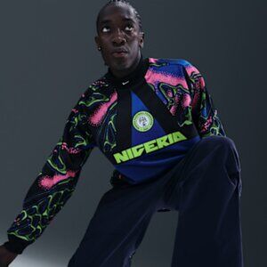Nike Nigeria 2026 Hollywood Mens Goalkeeper Jersey IO0782-010 Sz Small & Medium